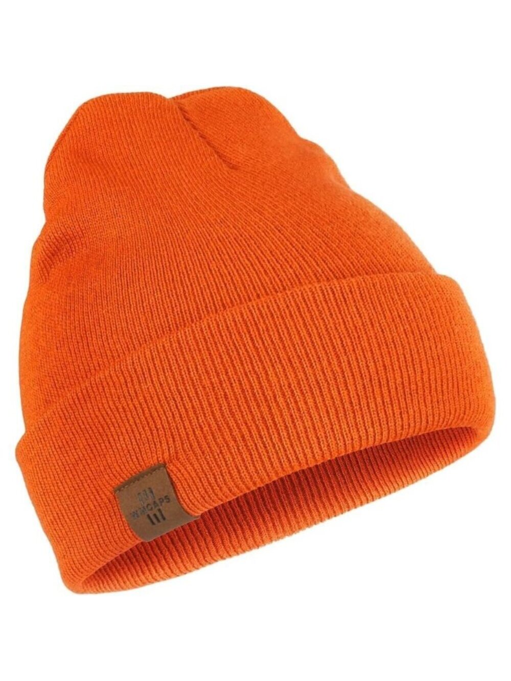 Men and Women Orange Acrylic Stretchy Daily Knit Warm Winter Beanie Hats